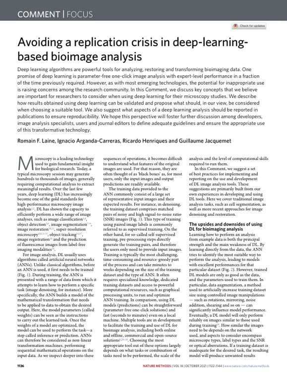 Avoiding a replication crisis in deep-learning-based bioimage analysis